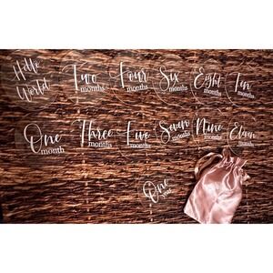 Acrylic Milestones Disc ~ Hello World to One Year